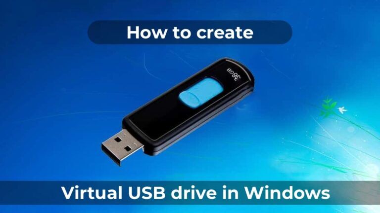 How to create a virtual USB drive in Windows